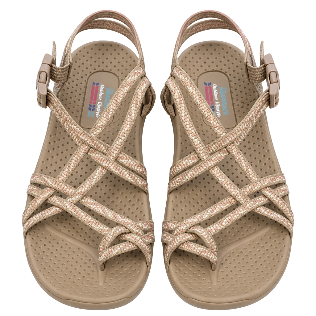 Skechers Reggae Positive Space Women's Strappy Sport Sandals 1
