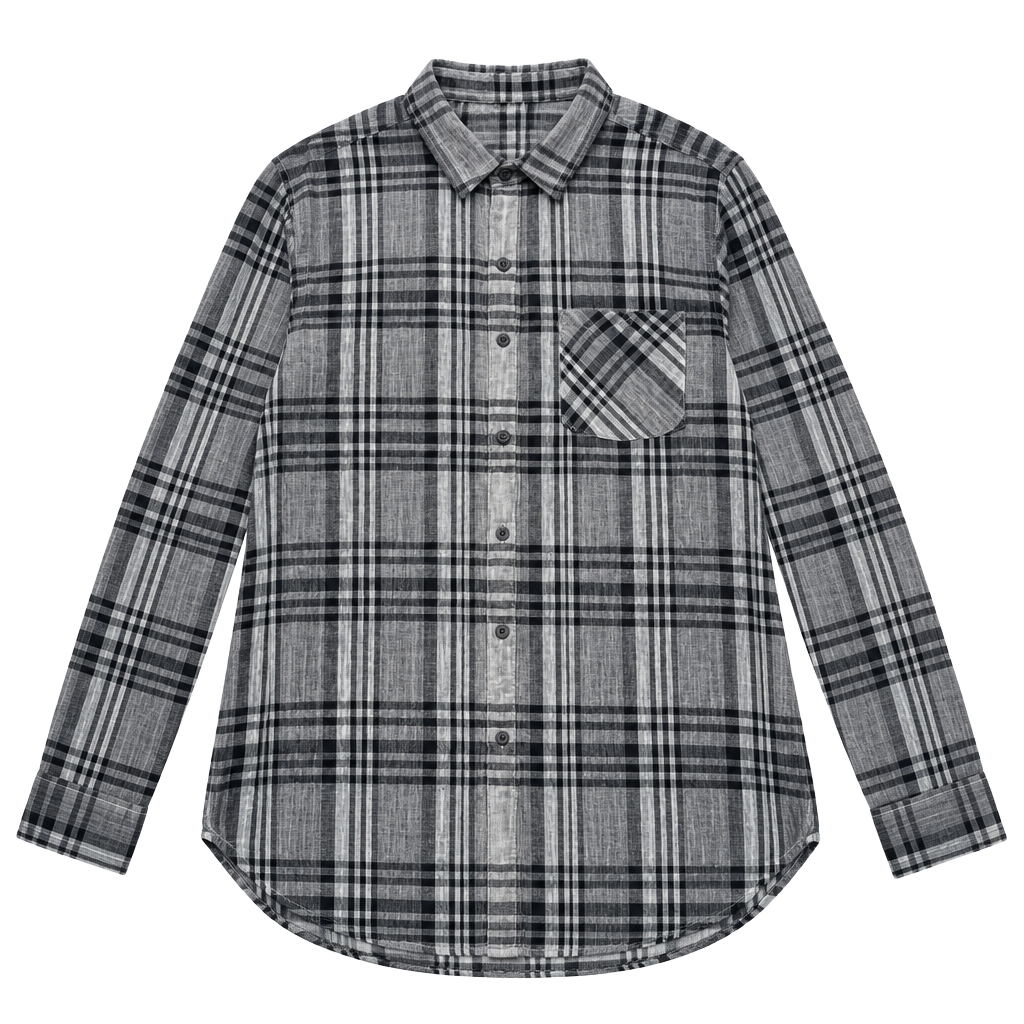 Women’s Lucky Brand Plaid Button Down Shirt Blue Black Long Sleeve lightweight 1