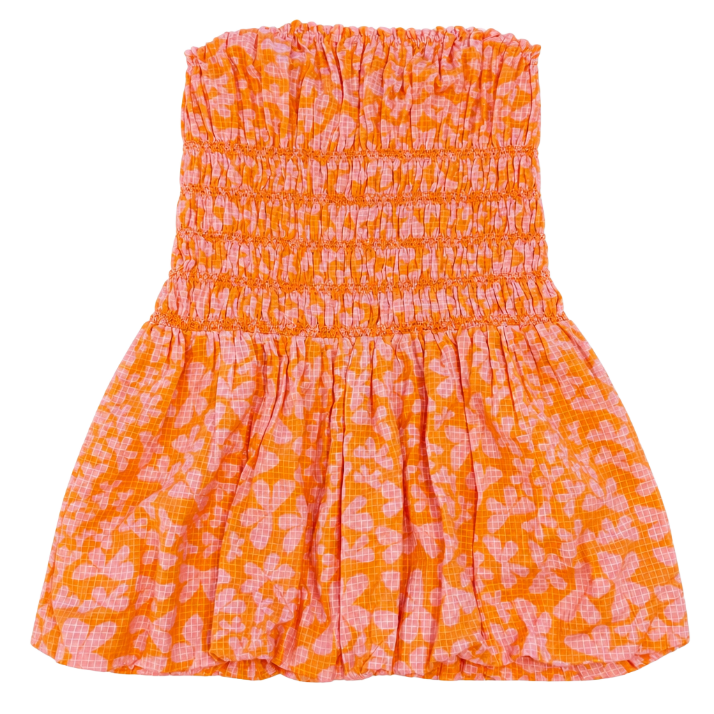 Free People Sweet Annie Mini Dress Pink Orange Floral 1
