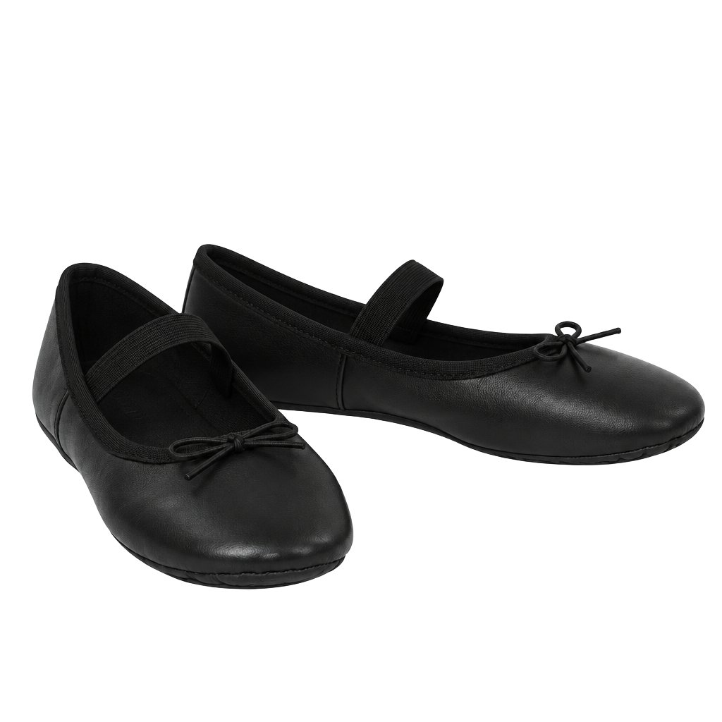 Justice Ballet Flats Black size 12 1