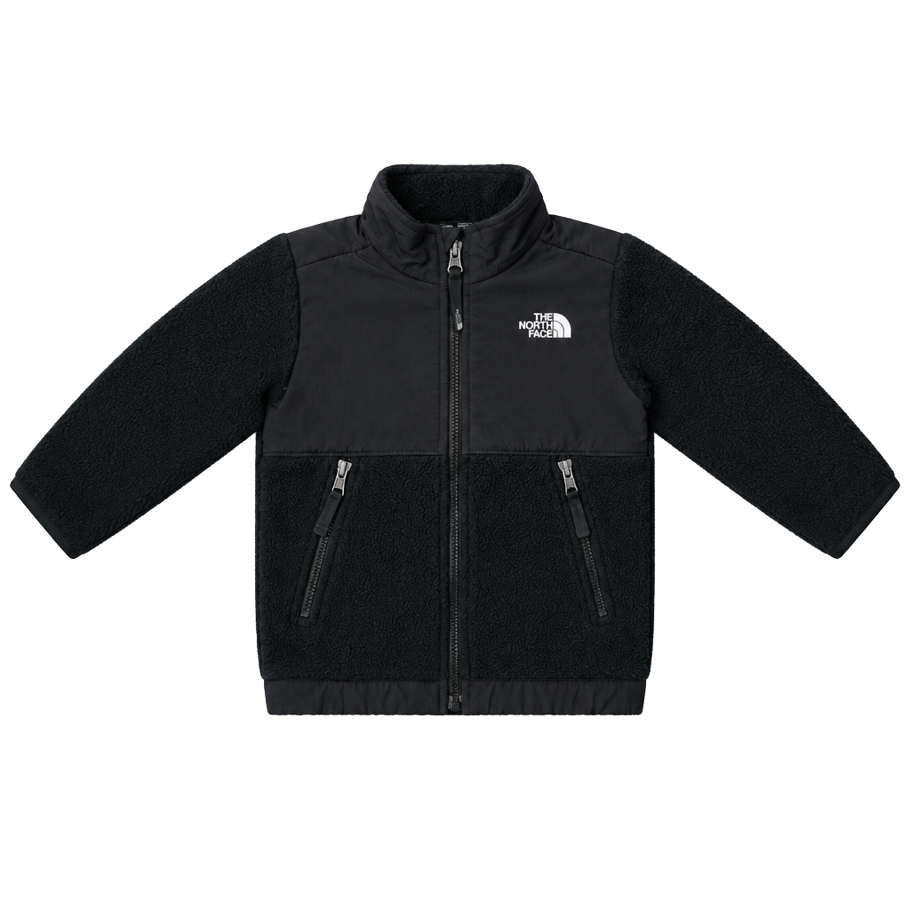 The North Face Denali Fleece Jacket Size 3T Black Full Zip Toddler 1