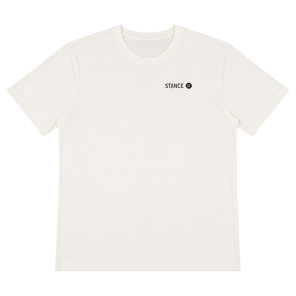 Stance The Crew T Size M White Cotton T-Shirt 1