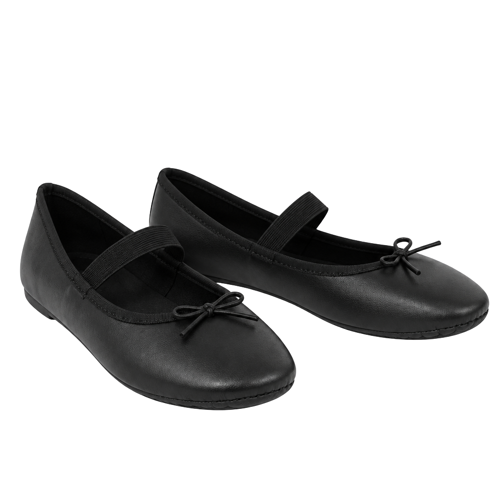 Justice Ballet Flats Black size 9 1