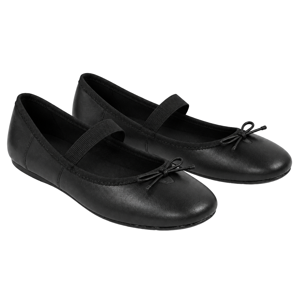 Justice Ballet Flats Black size 10 1