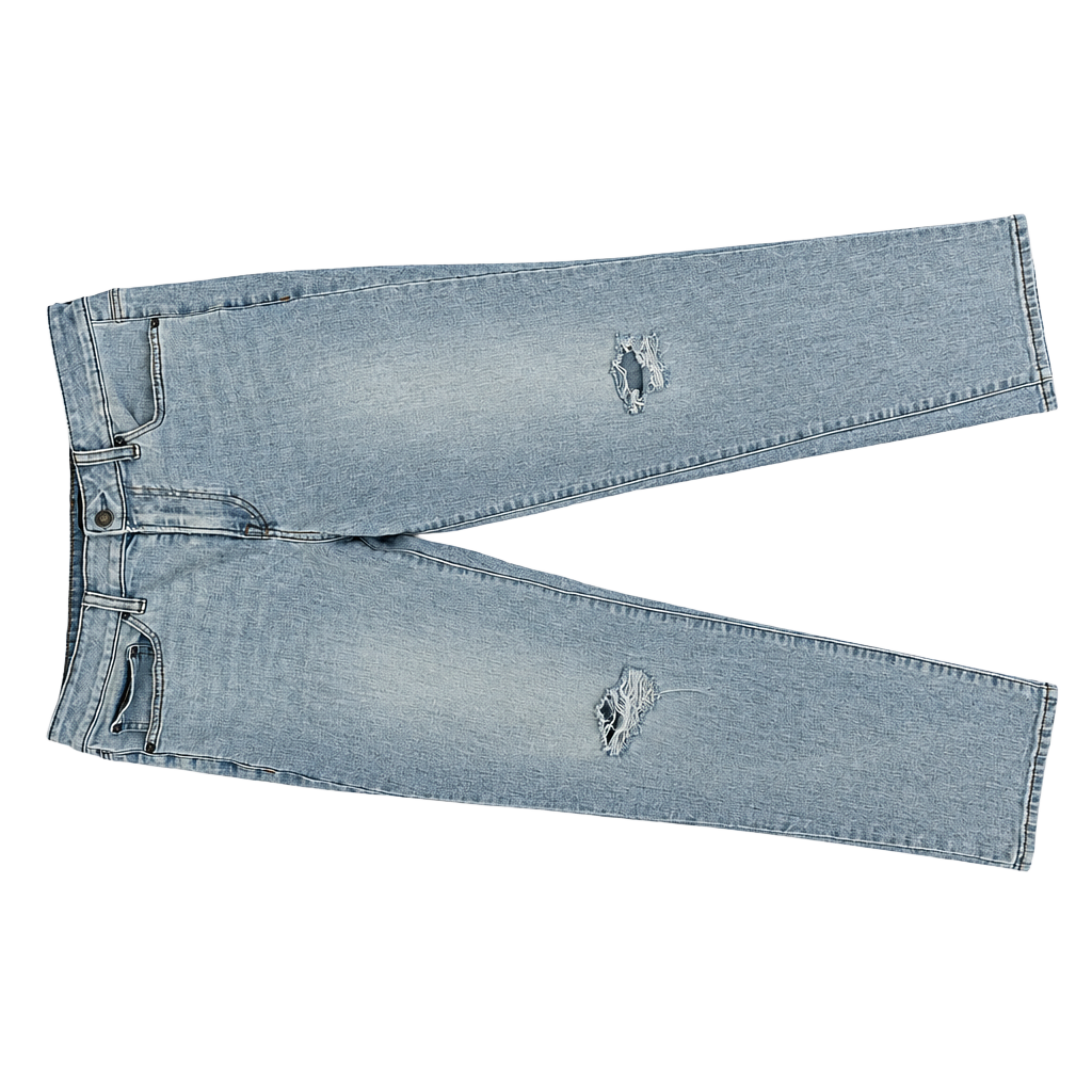 Express Straight Leg Light Wash Jeans 1