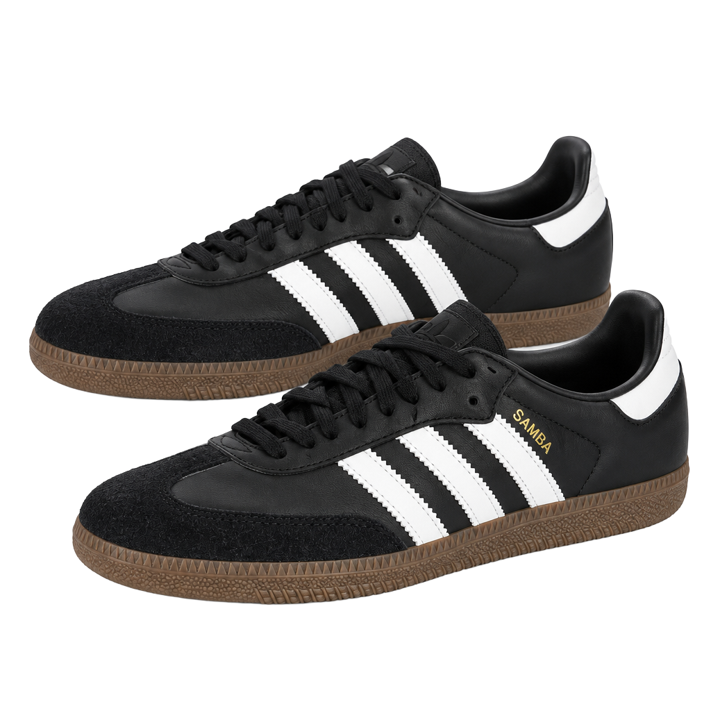 Brand New Adidas Samba OG Black White Gum Sneakers Box Included 1