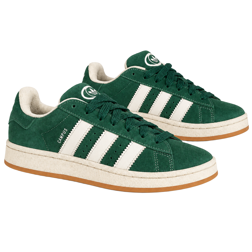 Adidas Campus 00s Size 7 Dark Green and White (Box not included) 1