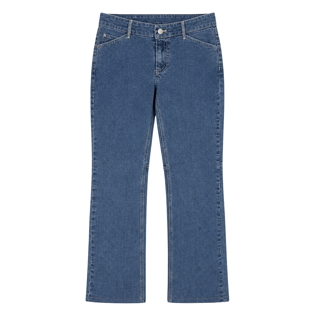 Tahari Women's Mid-Rise Bootcut Jeans with Back Flap Pockets 4 1