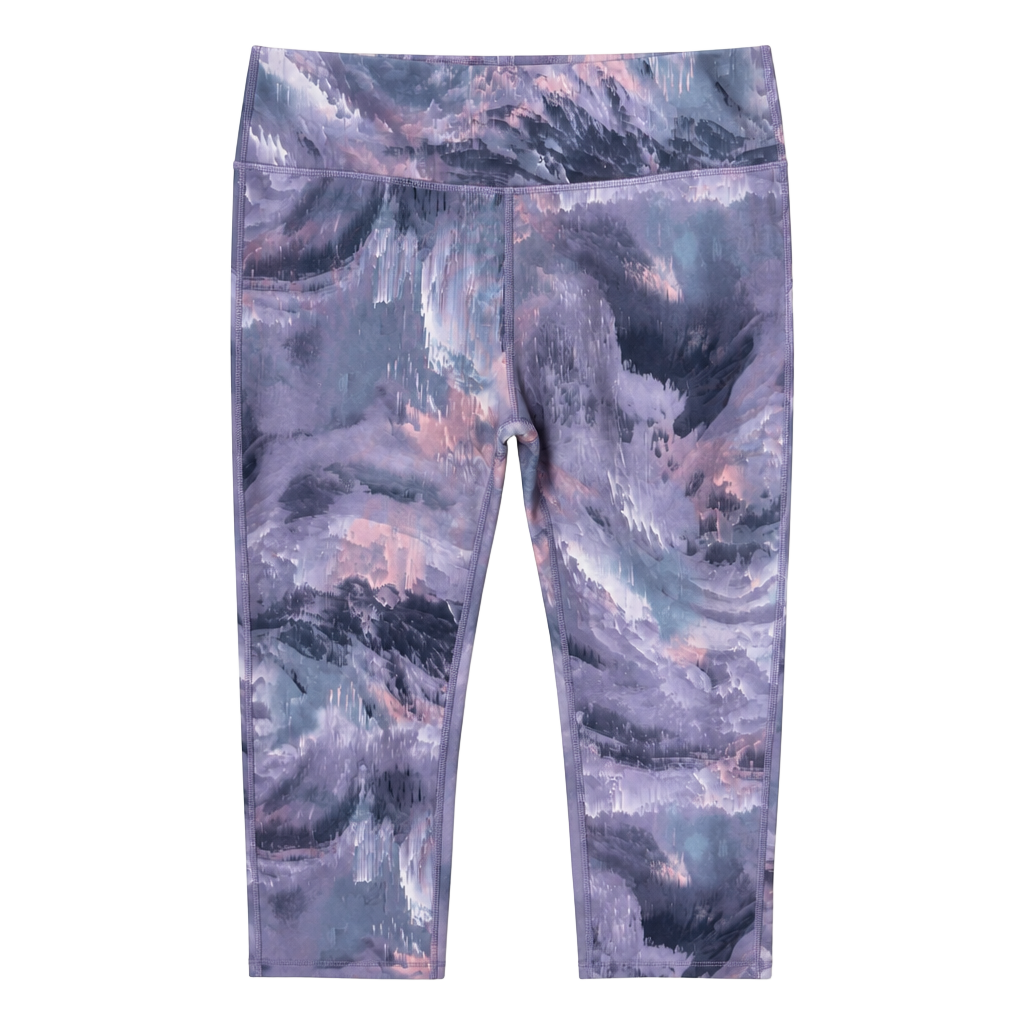 Marika Sport Women's Abstract Watercolor Print Capri Leggings Large 1