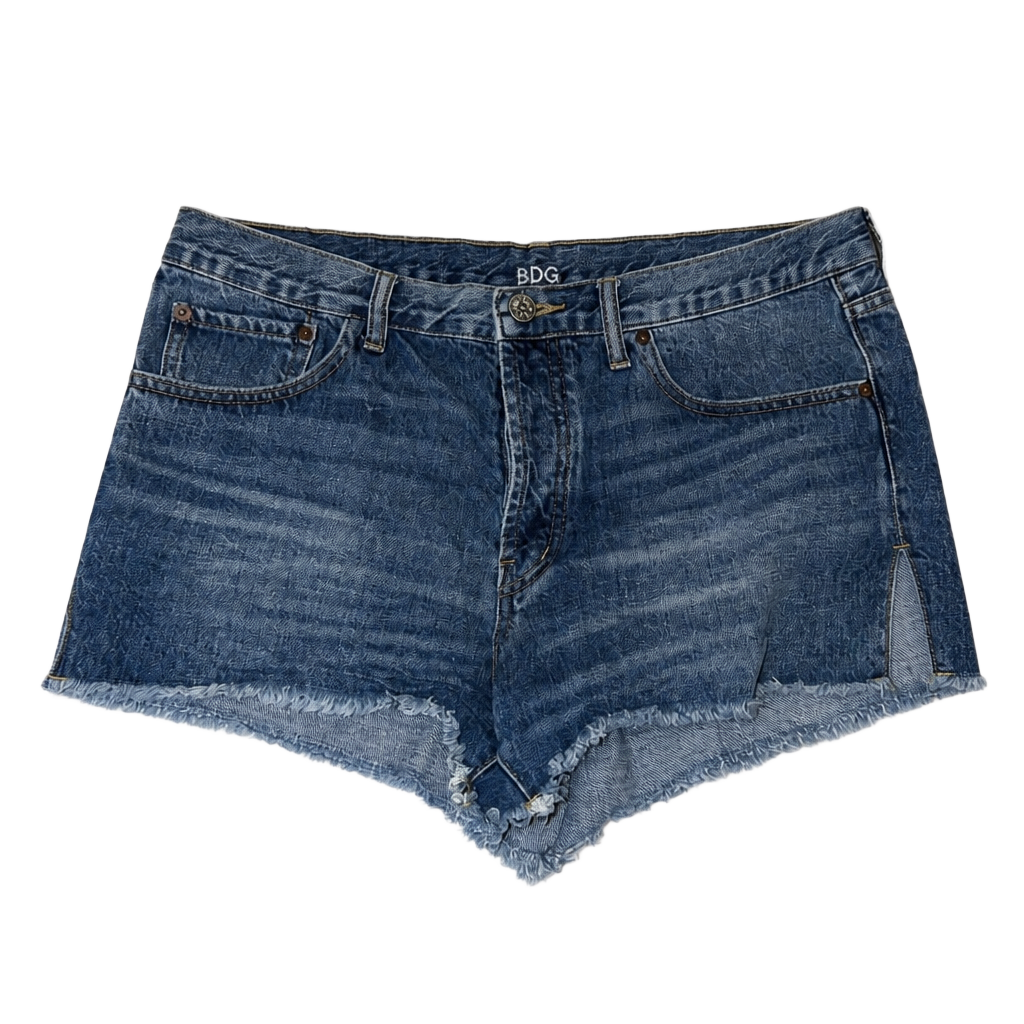 BDG Mid Rise Breezy Denim Shorts 1