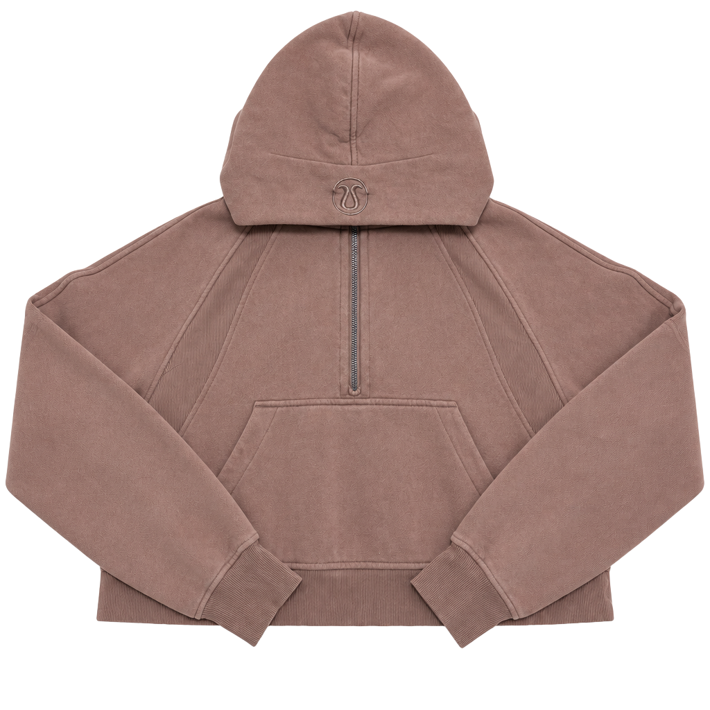 Lululemon Scuba Oversized Half-Zip Hoodie Pink Clay XS/S 1