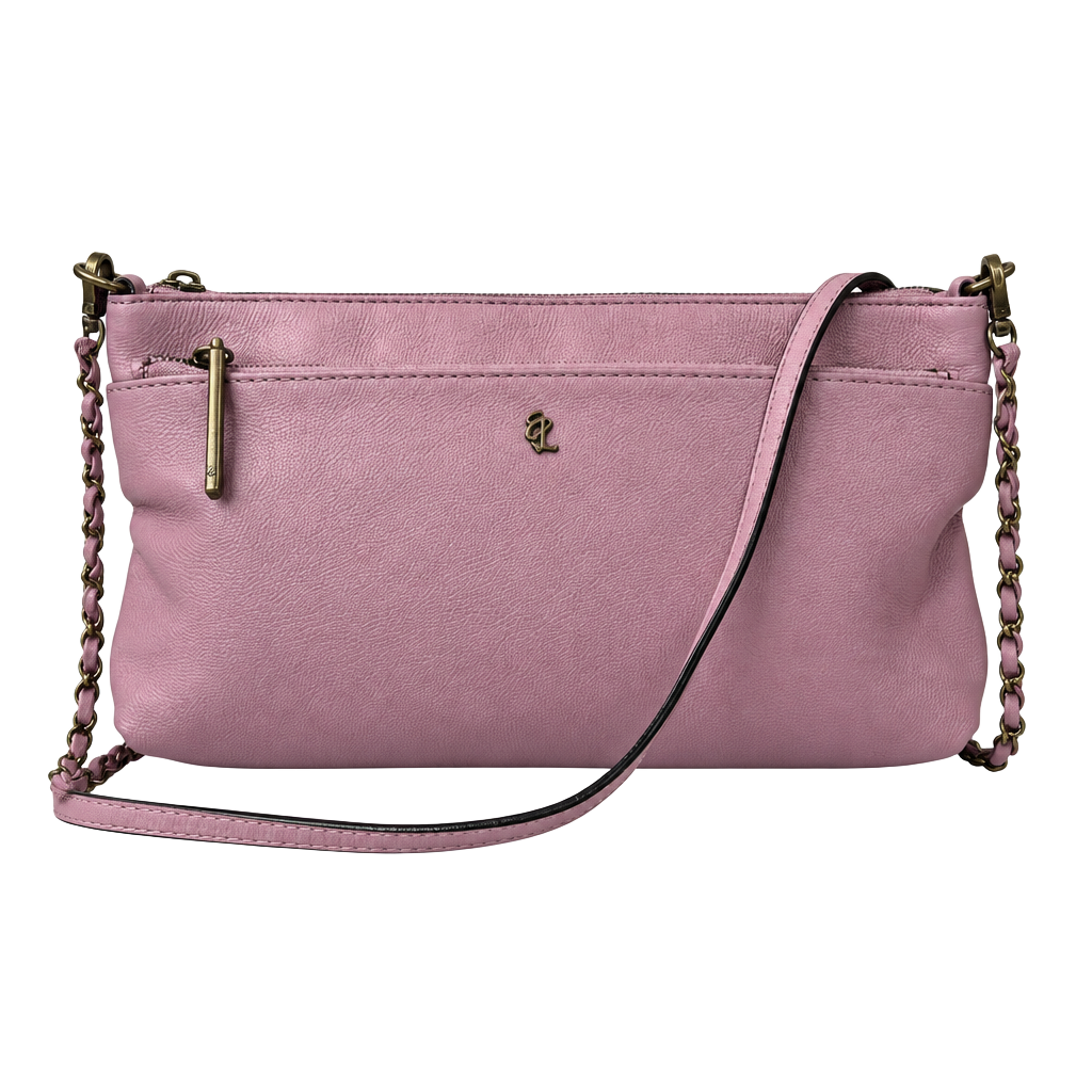 NEW Elliott Lucca Pink Leather Crossbody Bag Purse 1