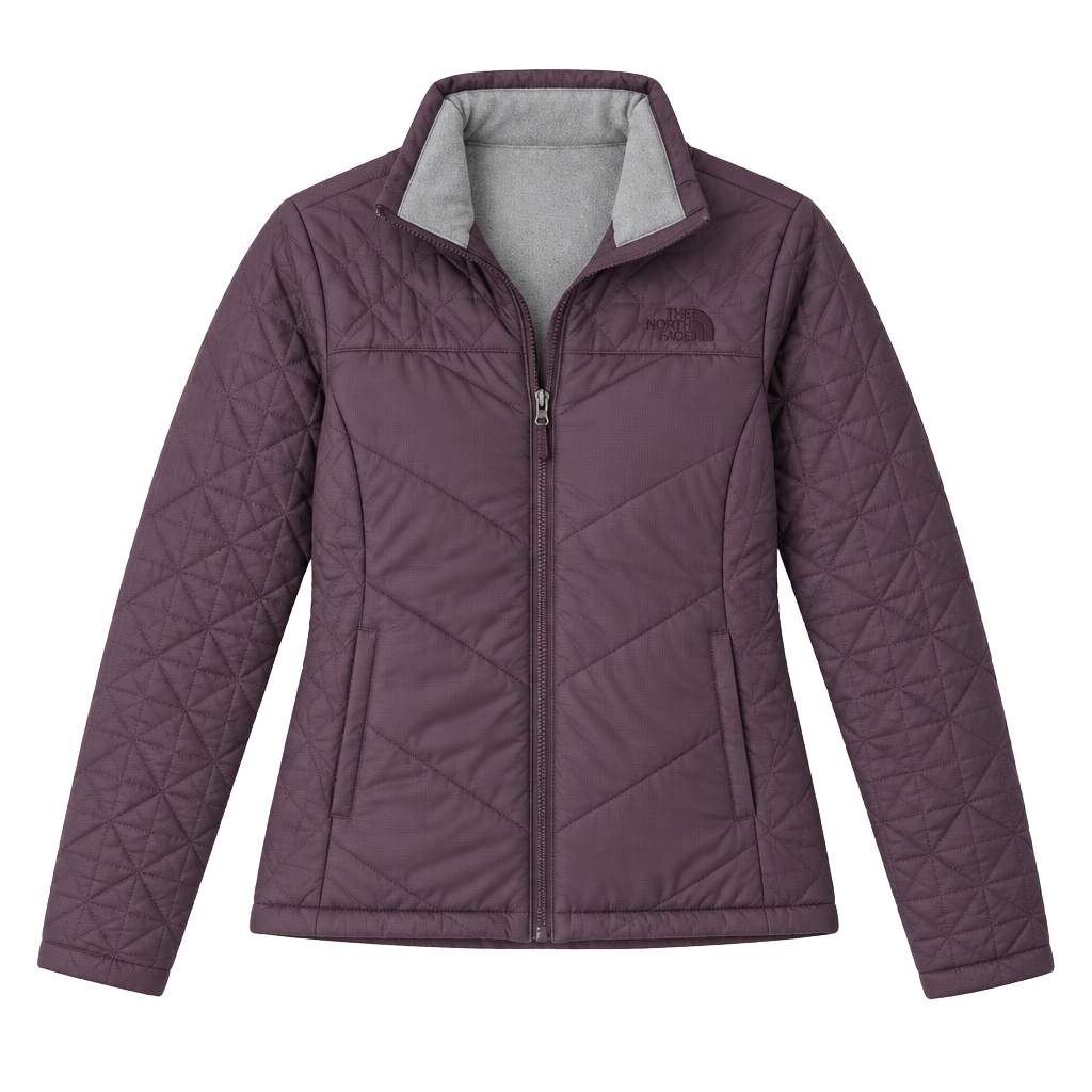 The North Face Quilted Jacket Purple Size S 1