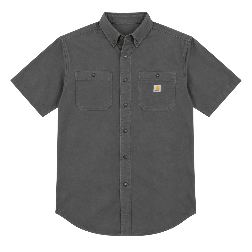 Carhartt Rugged Flex Rigby Work Shirt Size XL Grey 1