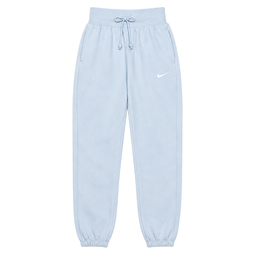 Nike Phoenix Fleece High-Waisted Sweatpants Light Blue Size M 1