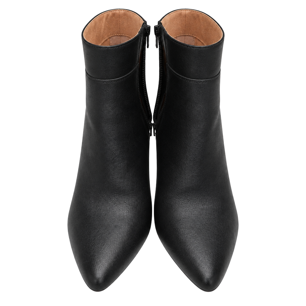 Corso Como Black Leather Ankle Boots 1