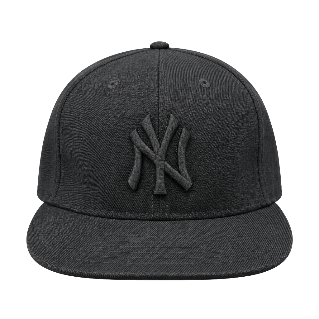 MLB New York Yankees Baseball Cap Size 7 1/4 Black Cotton 1