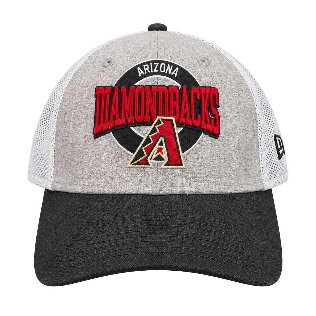 Men's Arizona Diamondbacks New Era Black Contest 9seventy Adjustable Trucker Hat 1