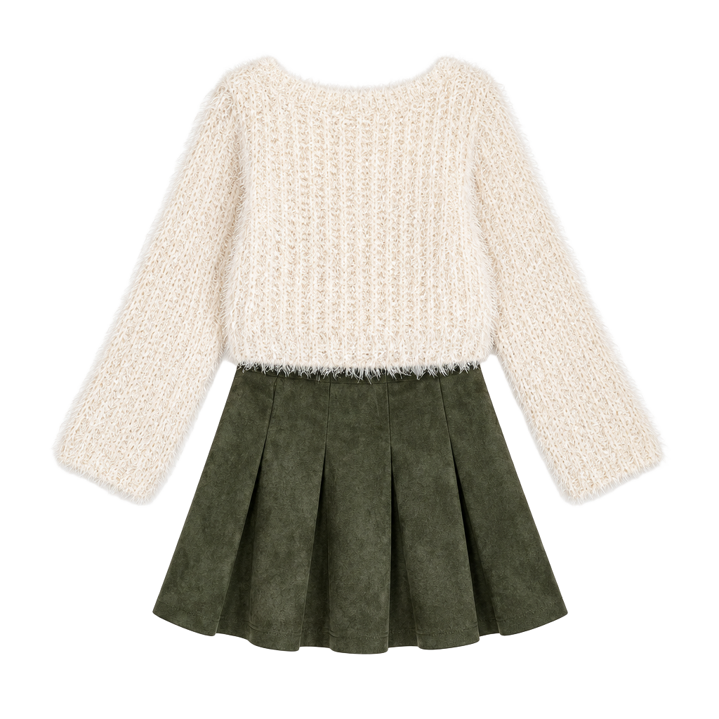 Universal Thread Cream Fuzzy Knit Pullover Sweater XL 1