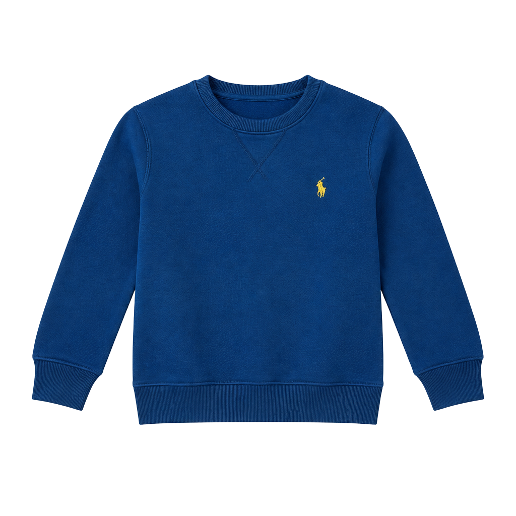 Ralph Lauren Fleece Crewneck Sweatshirt Size 24M Blue 1