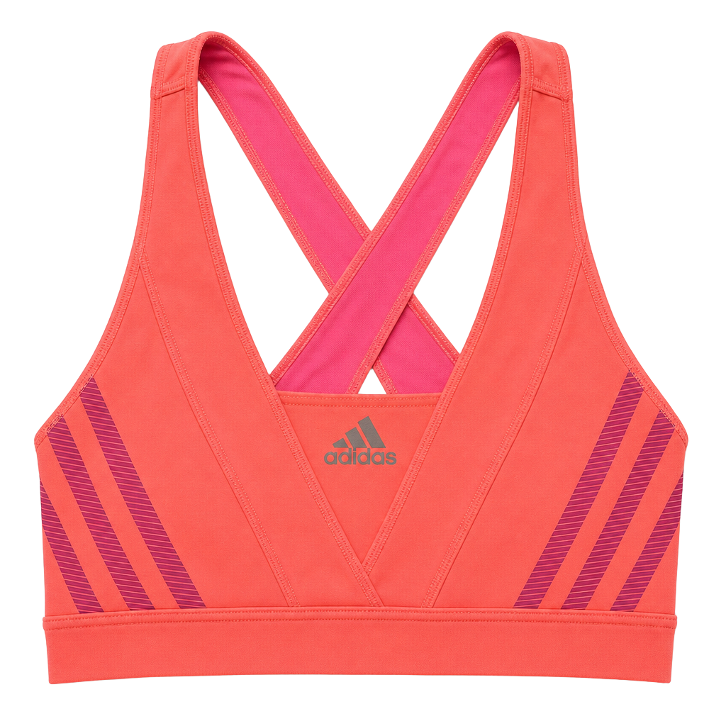 Adidas Supernova Climacool Racerback Sports Bra in Coral Pink 1