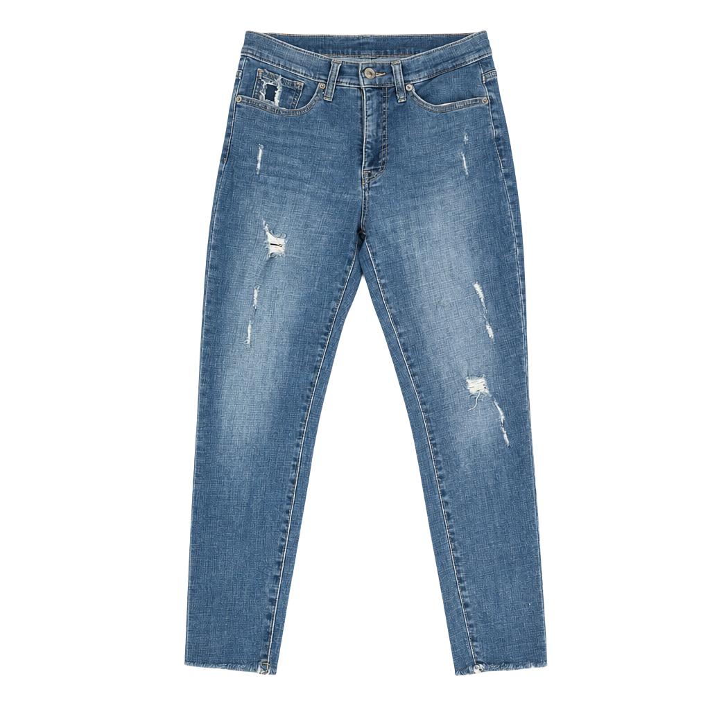 Lucky Brand High Rise Ankle Distressed Skinny Jeans Size 6/28 1