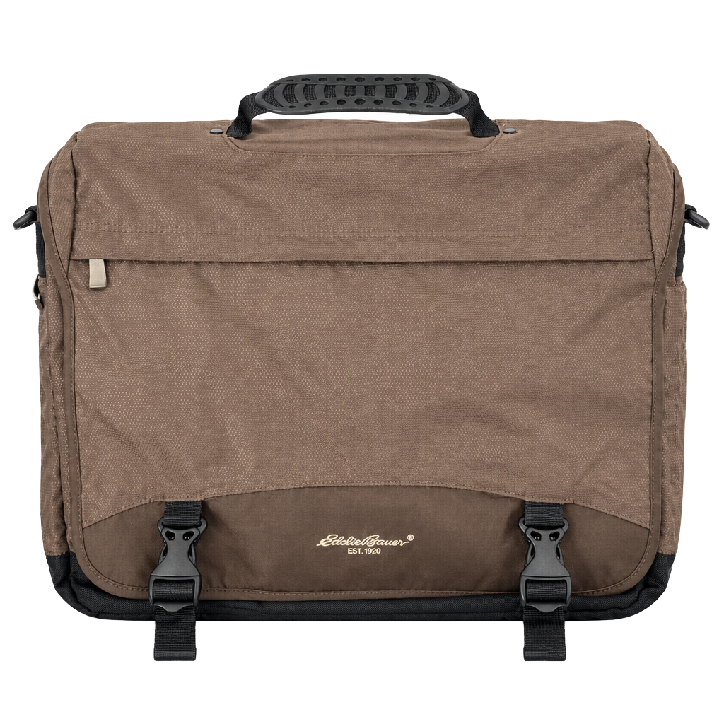 Eddie Bauer Brown Messenger Bag Laptop Computer Case 1