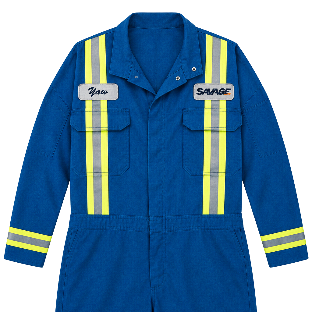 Bulwark Protective Apparel Flame Resistant Coveralls Size 56-RG Blue 1
