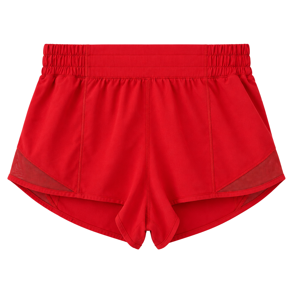 Lululemon Hotty Hot High Rise Short 4 Red Athletic Running 1