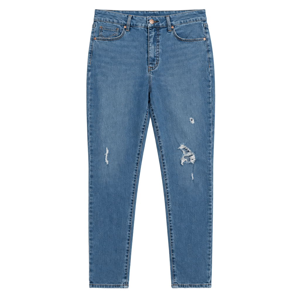 Seven7 Jeans Skinny Distressed Size 16 Blue High Rise 1