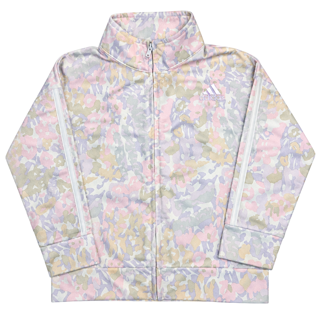 Adidas Track Jacket Size 5 Multi Color Camo Print Full Zip Regular Fit 1