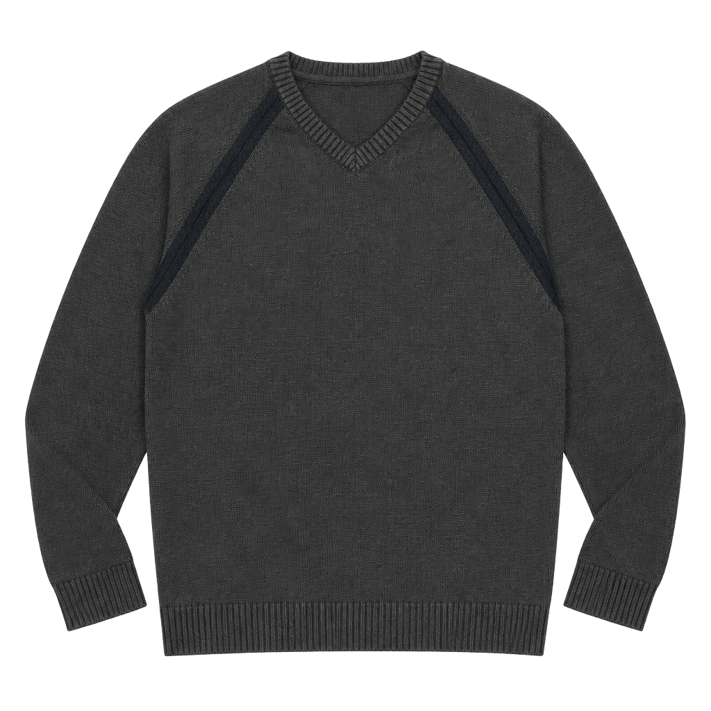 Tommy Bahama V-Neck Sweater Size L Brown Cotton Nylon Pullover 1