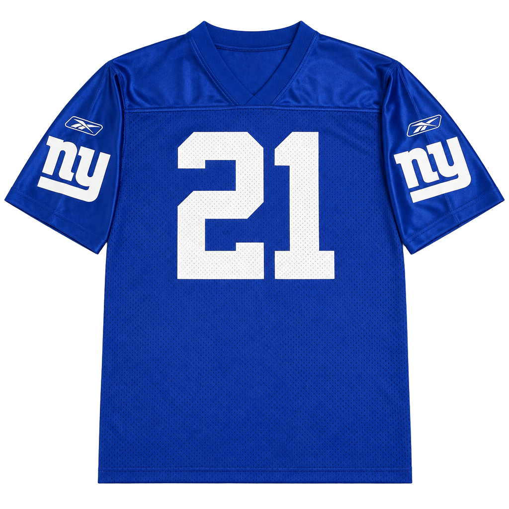Reebok New York Giants Tiki Barber 21 Jersey Size XL Blue 1