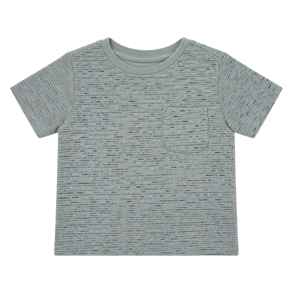 C&C California Pocket T-Shirt Blue Striped Baby Tee 1