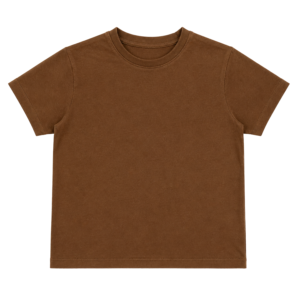 H&M Brown Baby Tee Size US 2T Cotton Short Sleeve Top 1