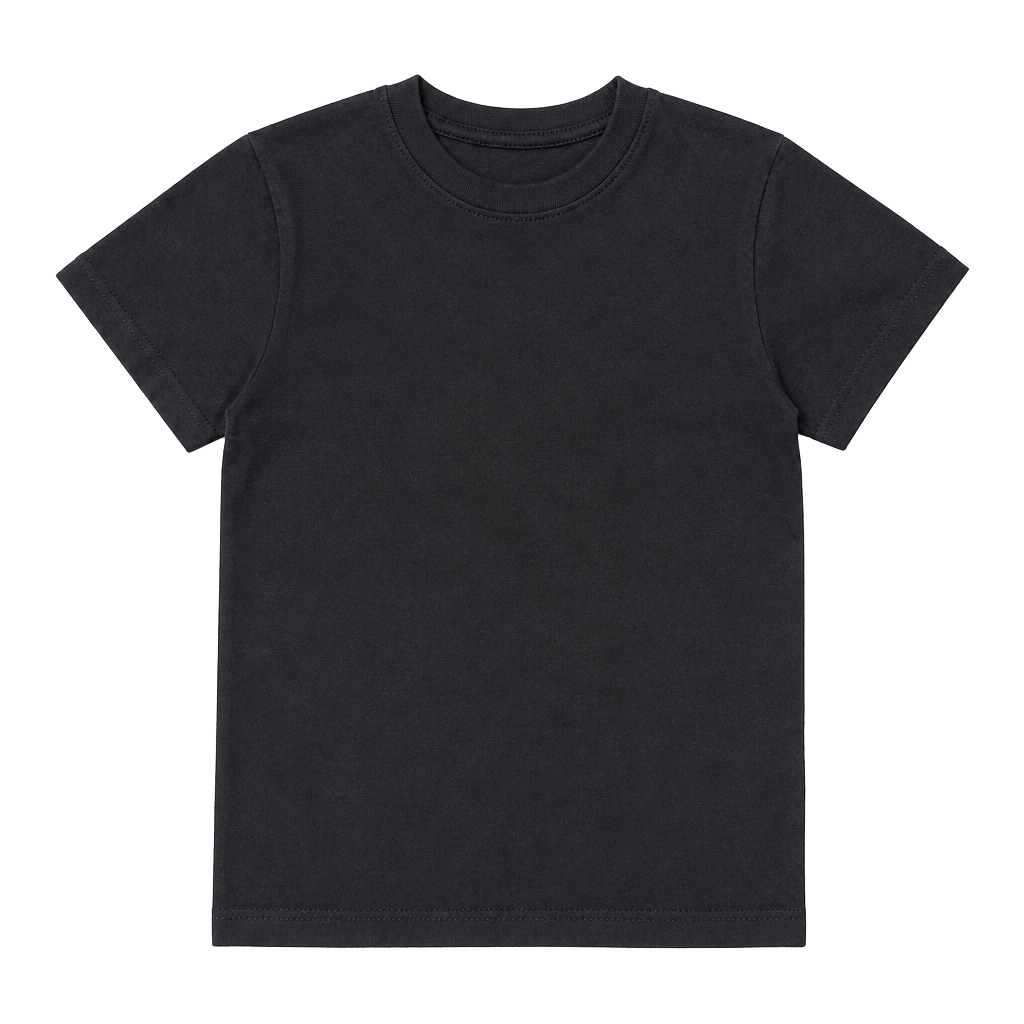H&M Basic Baby T-Shirt US 2T Charcoal Gray Cotton Top 1
