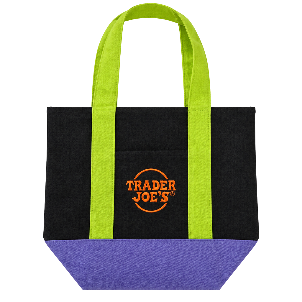 Trader Joe's Trick Or Treat Canvas Tote Bag New 1