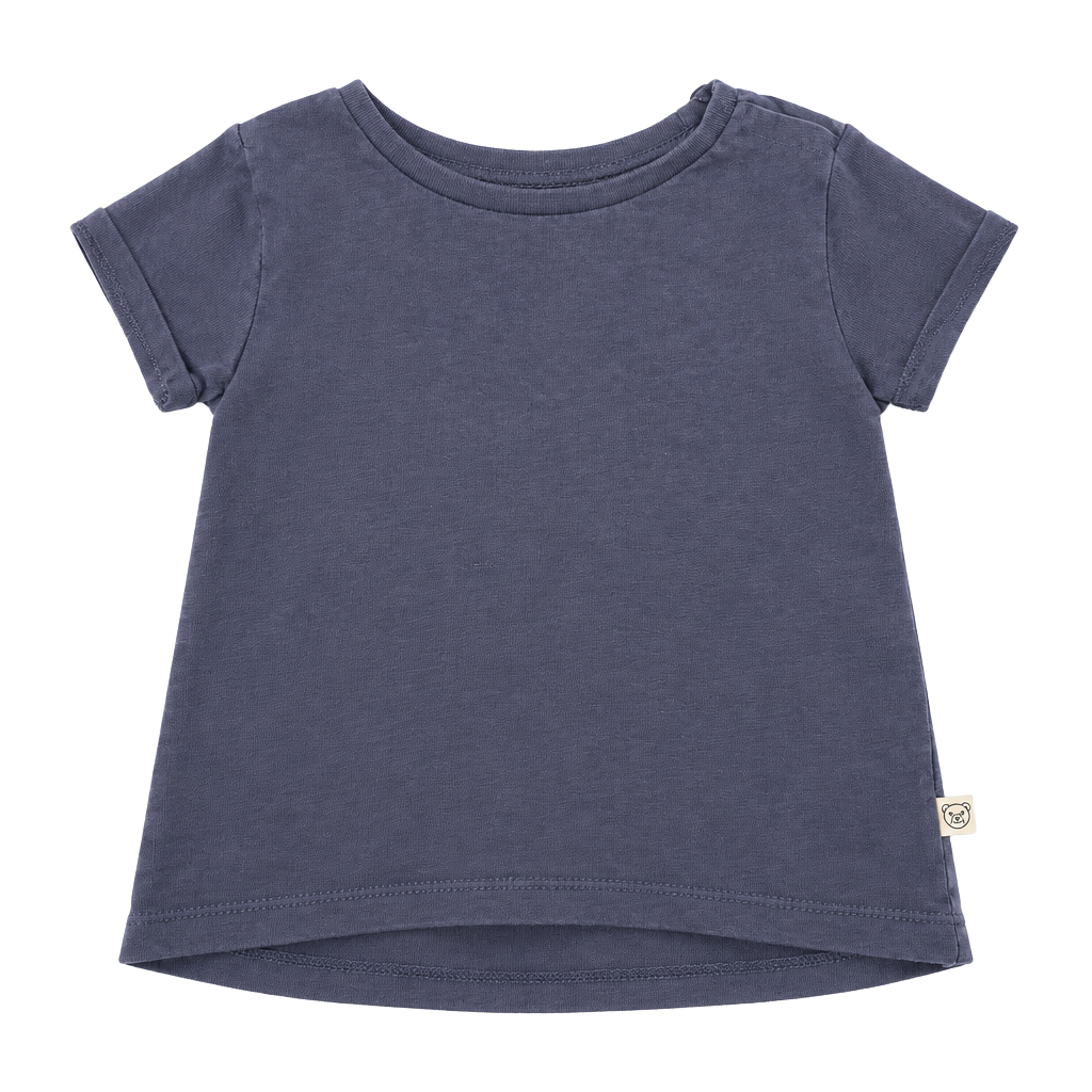 Honest Baby T-Shirt Size 4T Blue Short Sleeve Organic Cotton 1