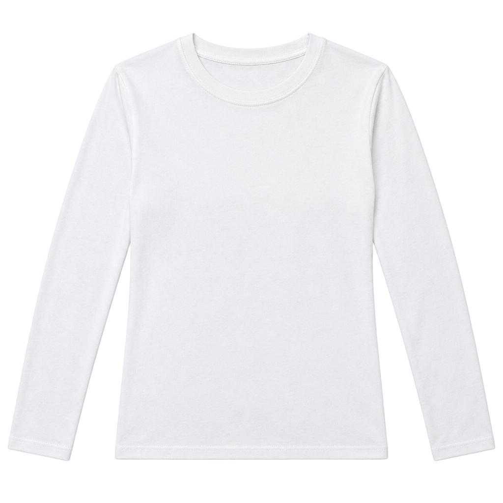 White Long Sleeve T-Shirt 1