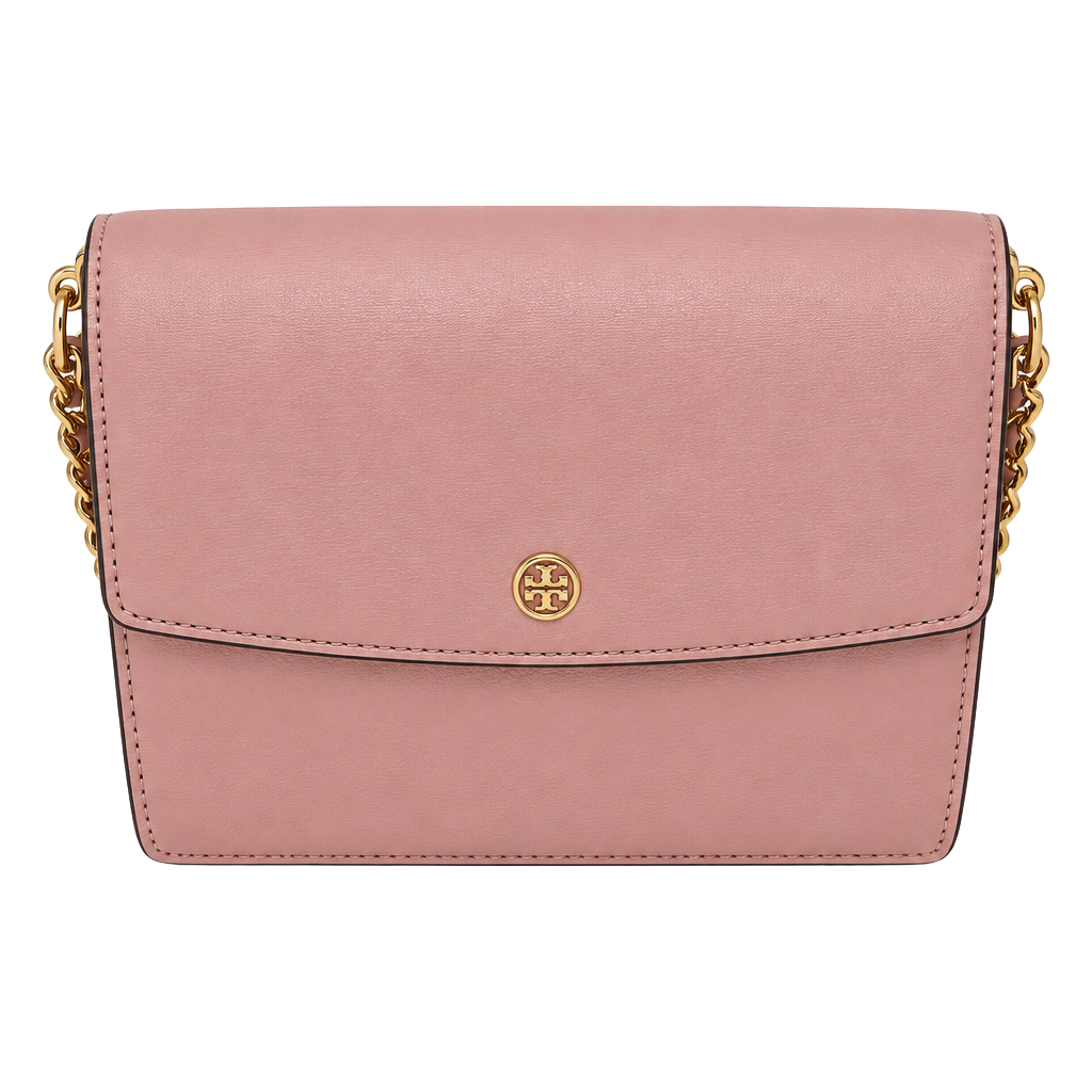 Tory Burch Pink Leather Emerson Envelope Convertible Chain Shoulder Bag 1