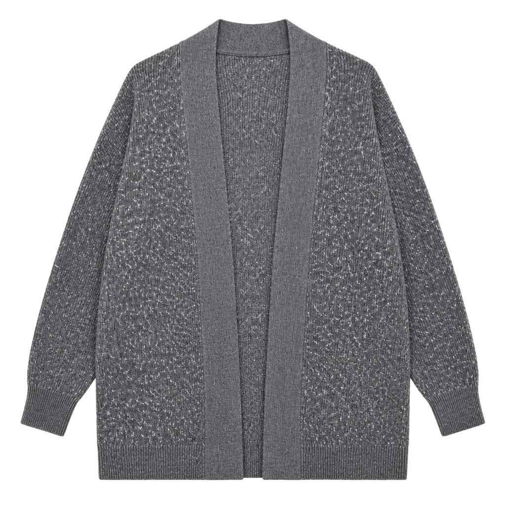 lululemon Merino Wool Blend Open Front Long Cardigan Sweater - Charcoal Grey 1