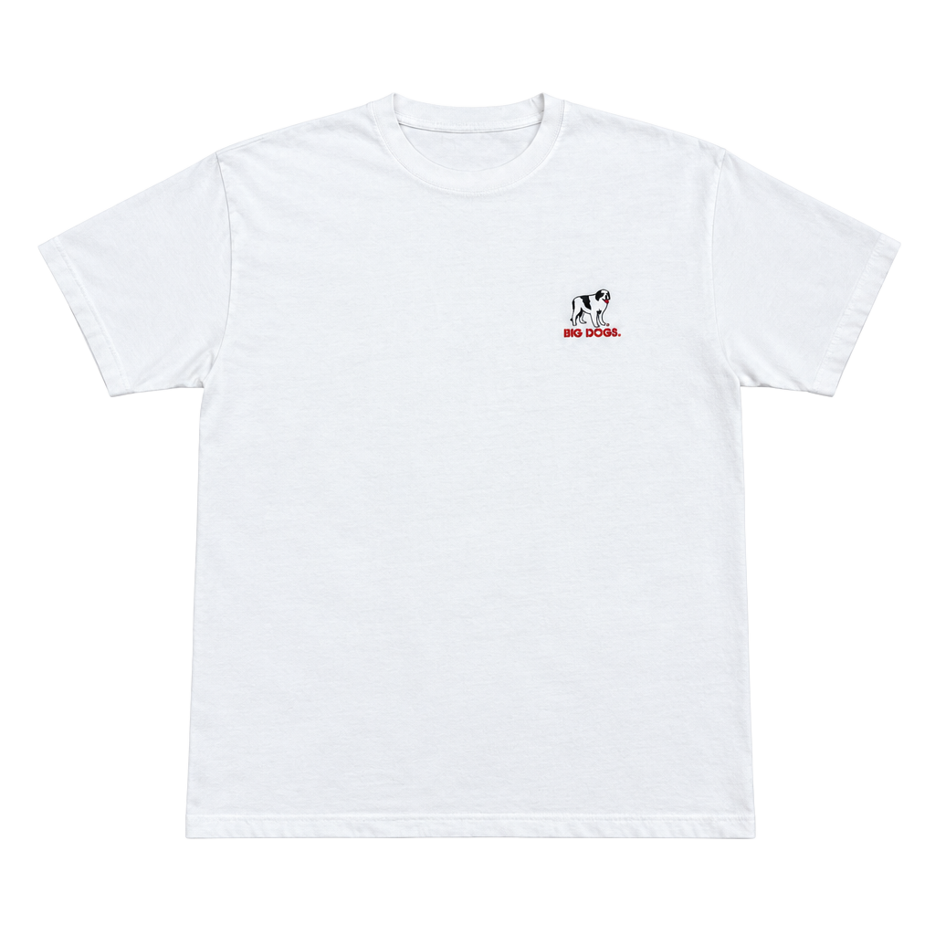 Big Dogs Gas Pump Graphic T-Shirt Size L White 1