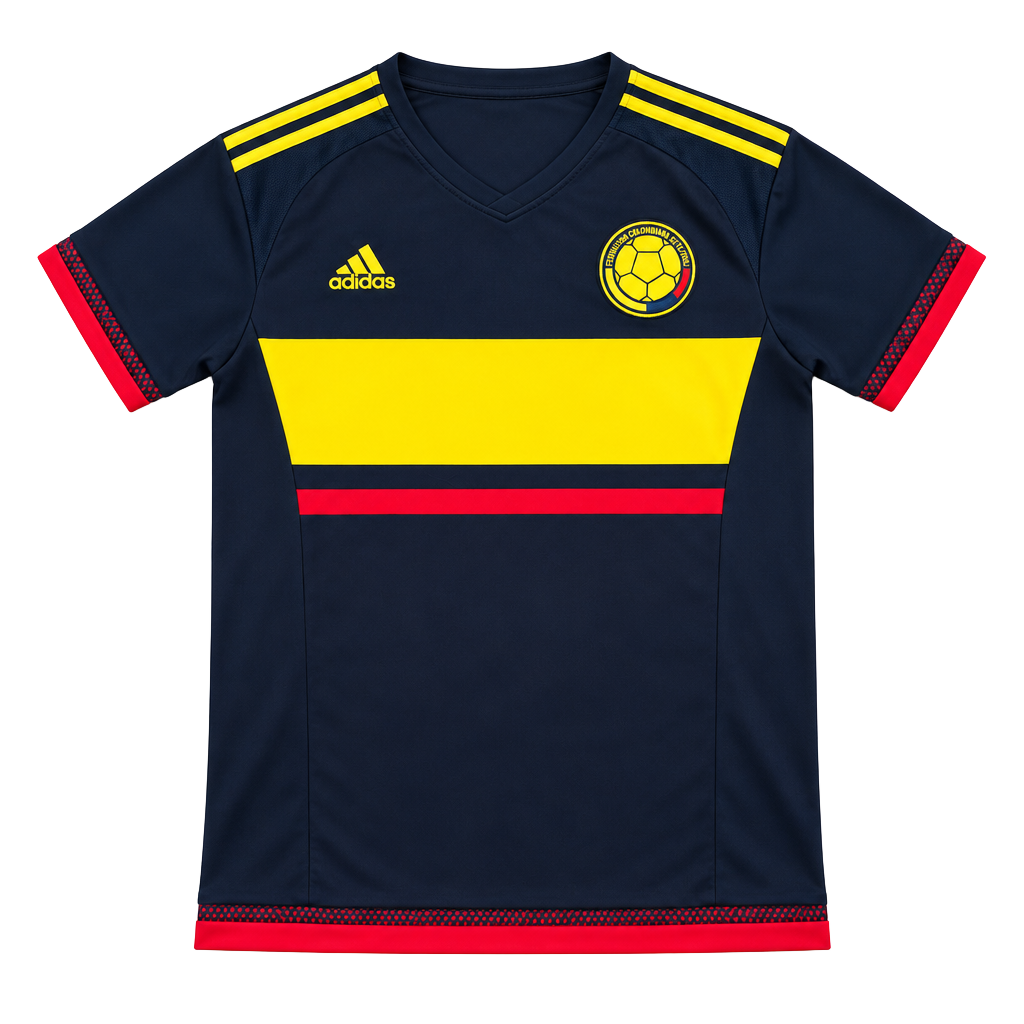 Adidas Colombia Soccer Jersey Blue Yellow Red G87445 1