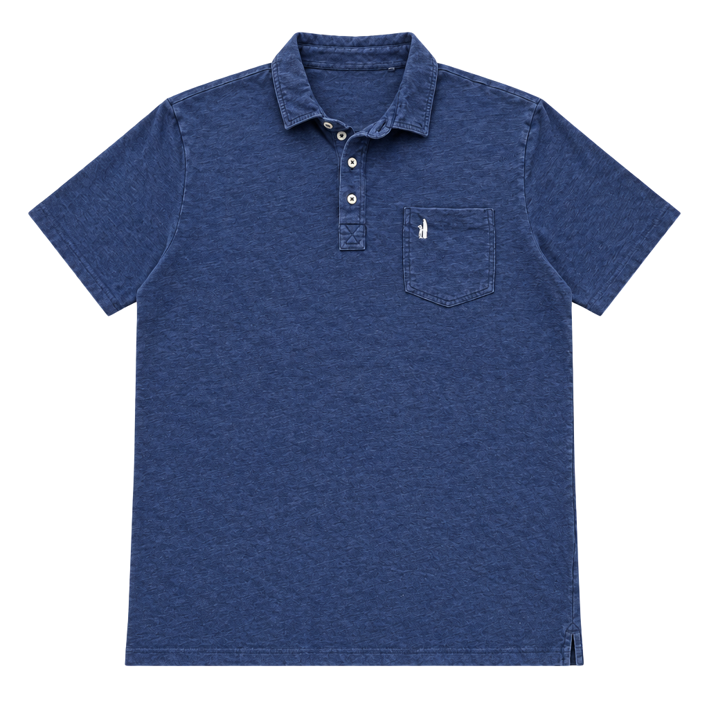 Johnnie-O Polo Shirt Size XXL Blue Pocket Short Sleeve Cotton 1
