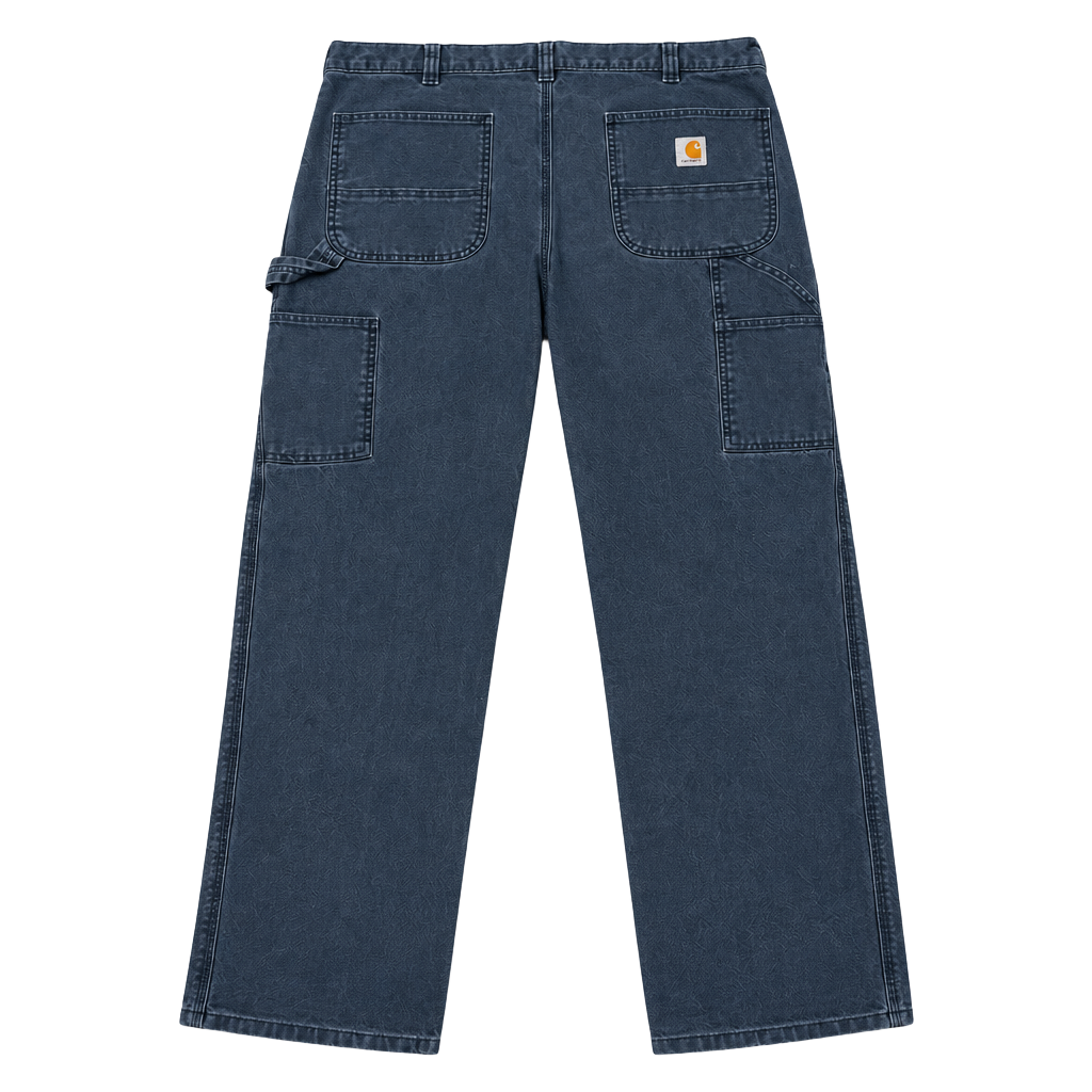 Carhartt Relaxed Fit Carpenter Pants Size 38x32 Blue Workwear 1