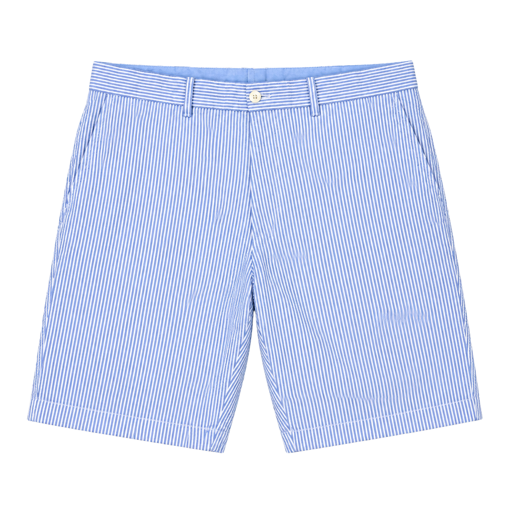 Polo Ralph Lauren Seersucker Shorts Blue White Striped Size 36 1