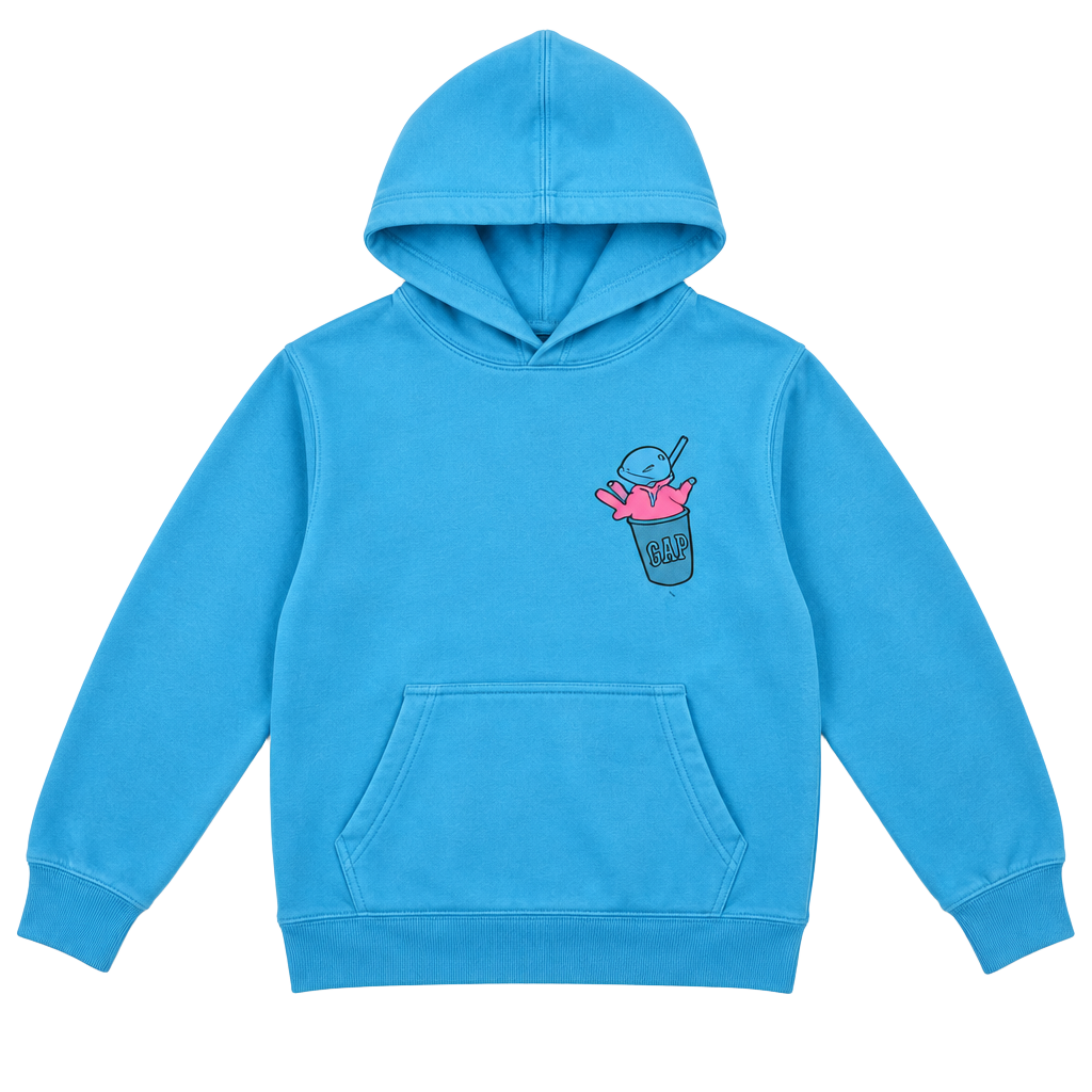 Adidas The Simpsons Squishee Hoodie Size 2XL Blue Fleece 1