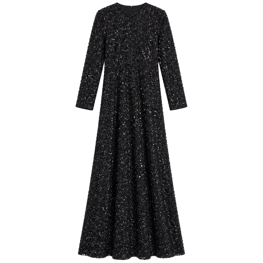 Faeriesty Sequin Maxi double slit , Dress Size XL 1