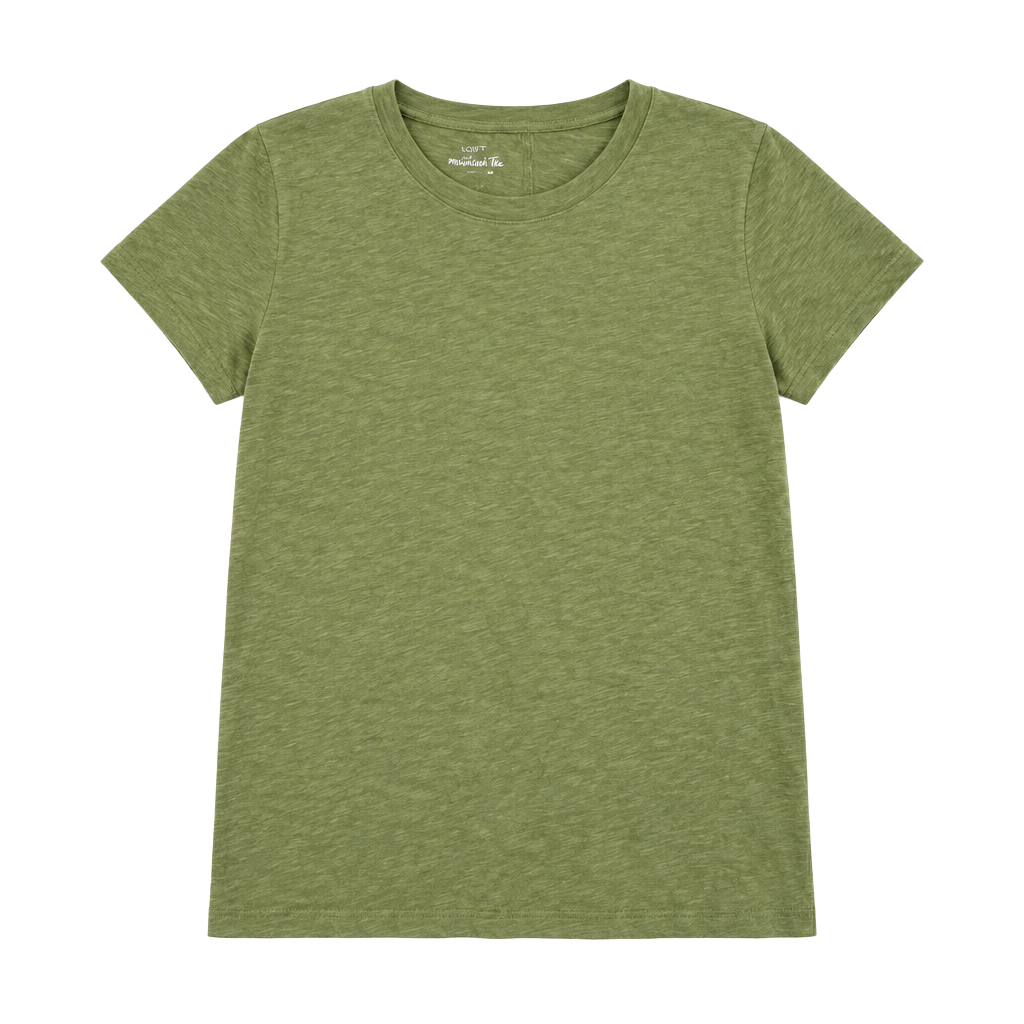 J.Crew Girlfriend Tee Size S Green Short Sleeve Slub Cotton 1