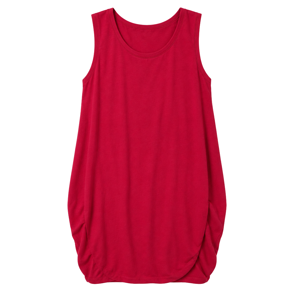 Sass & Sassy Tank Top Size 3X Red Cotton Spandex Sleeveless Shirt 1